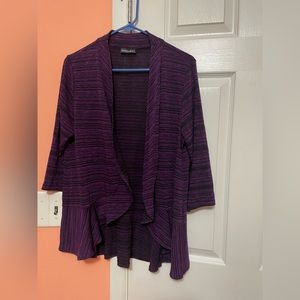 Purple cardigan